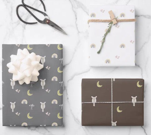 Wrapping Paper Set | Baby | Giraffe | Whale