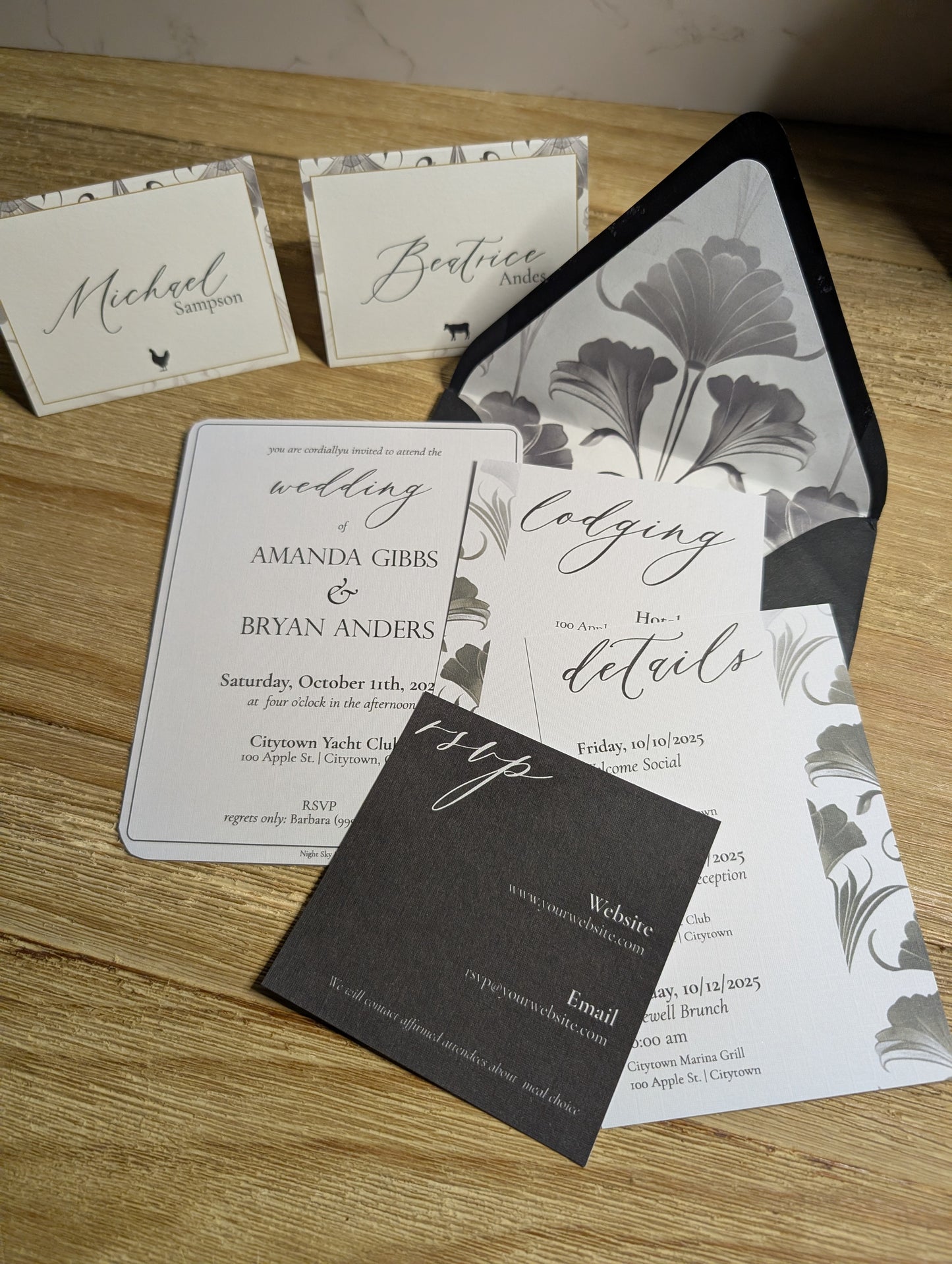 Art Deco Invitation Suite