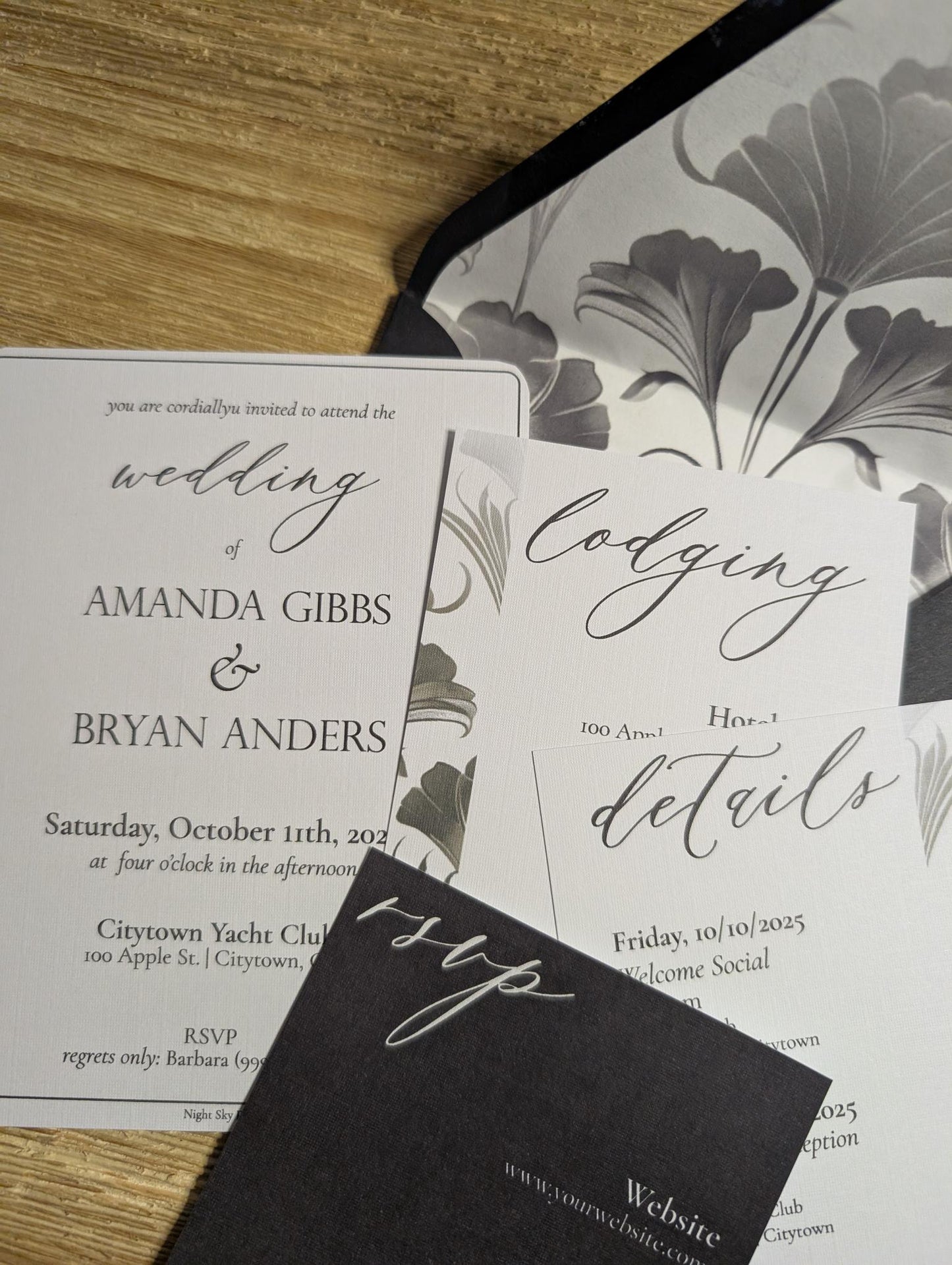 Art Deco Invitation Suite