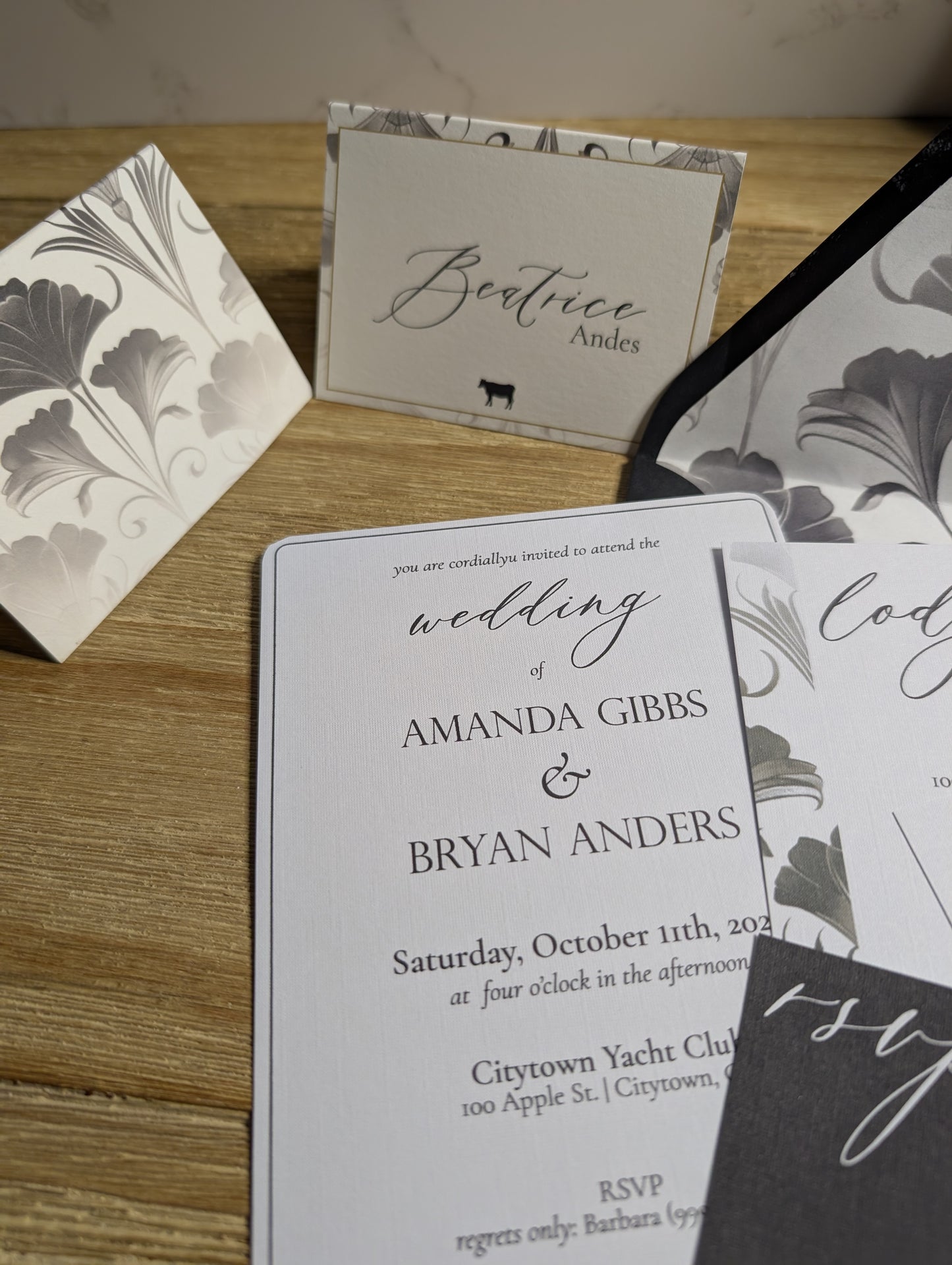 Art Deco Invitation Suite