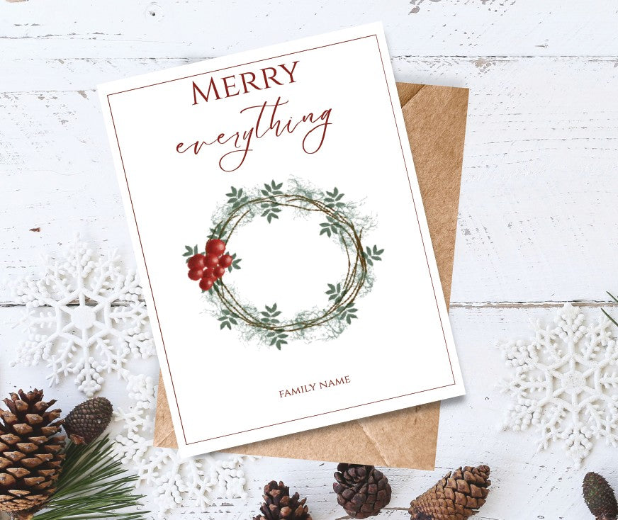 Special Edition | Holiday Card | Custom Print | Watercolor