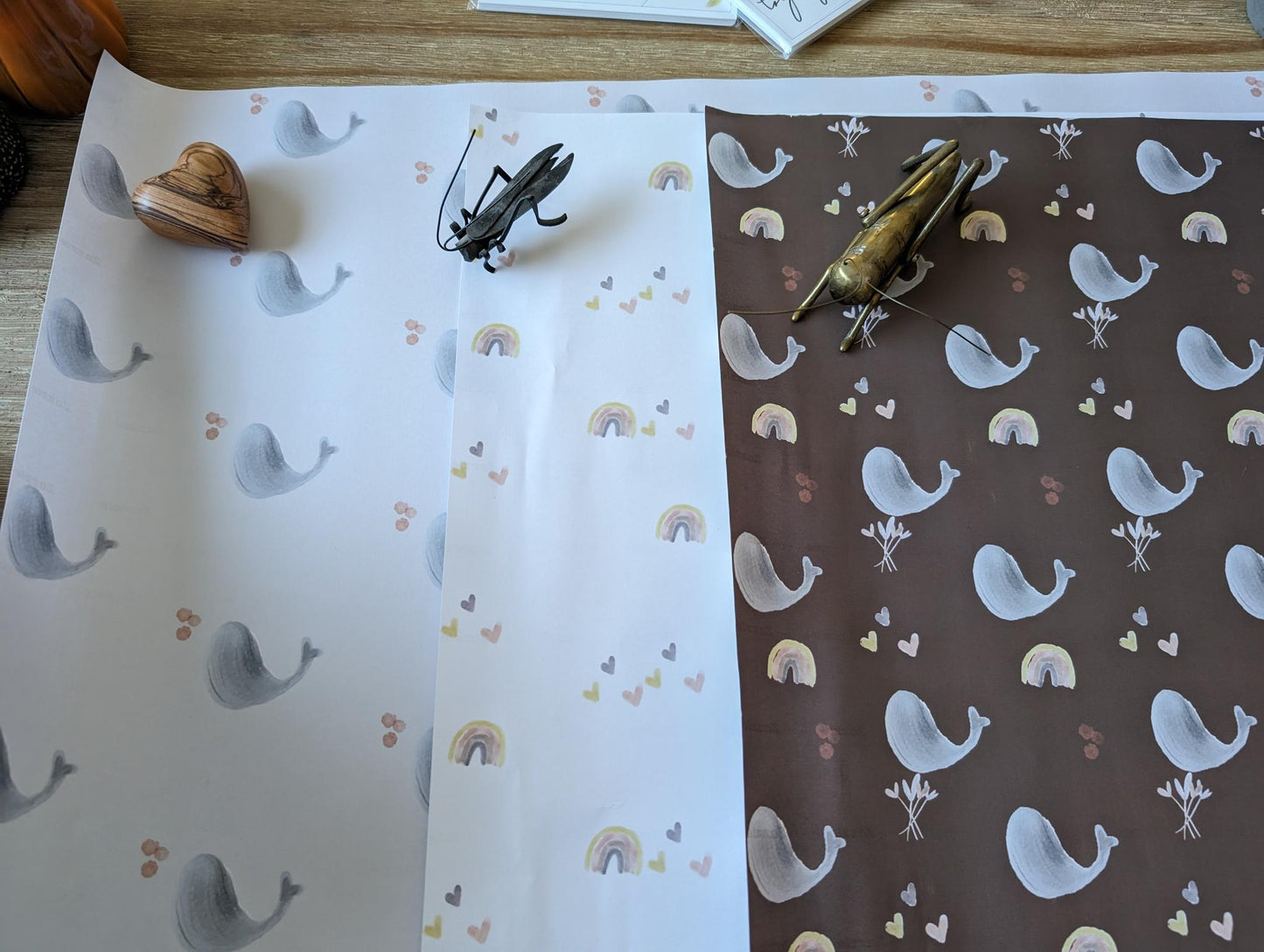 Wrapping Paper Set | Whales | Baby Shower