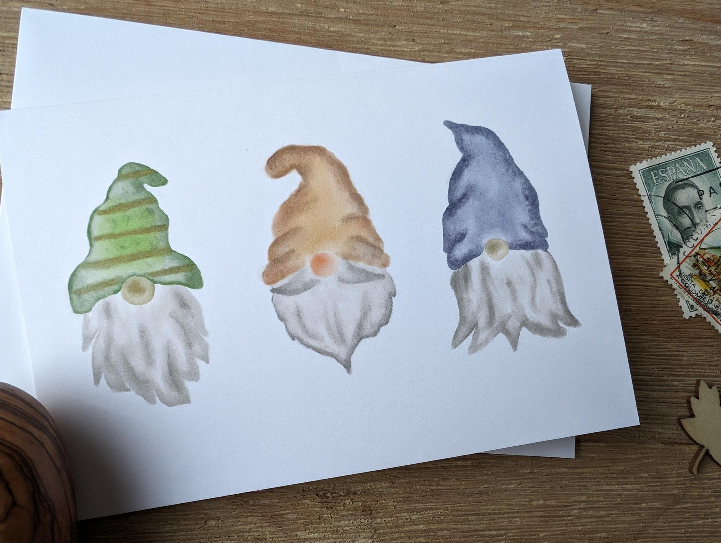 Notecard | Triple Gnome | Watercolor