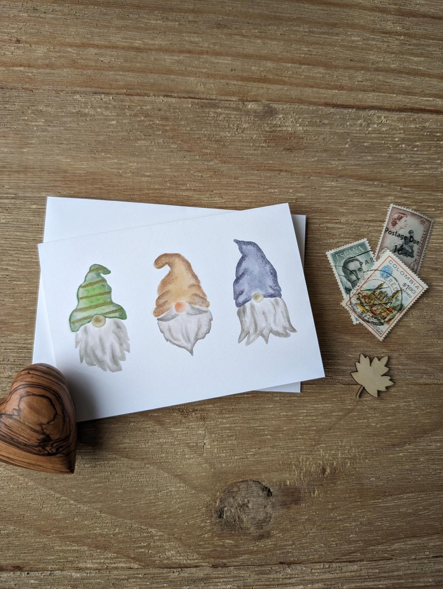 Notecard | Triple Gnome | Watercolor