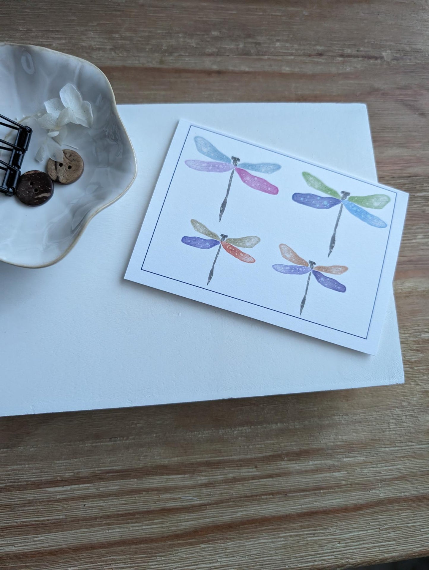 Notecard | DragonFly Collection | Blank | 3.5x5 | Watercolor