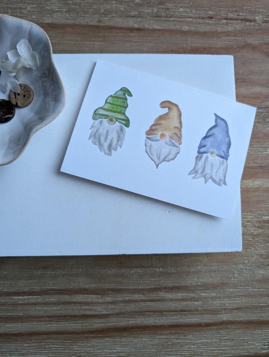 Notecard | Triple Gnome | Watercolor