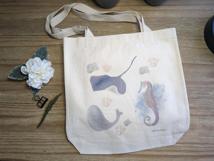 Canvas Tote Bag | 13.5" square