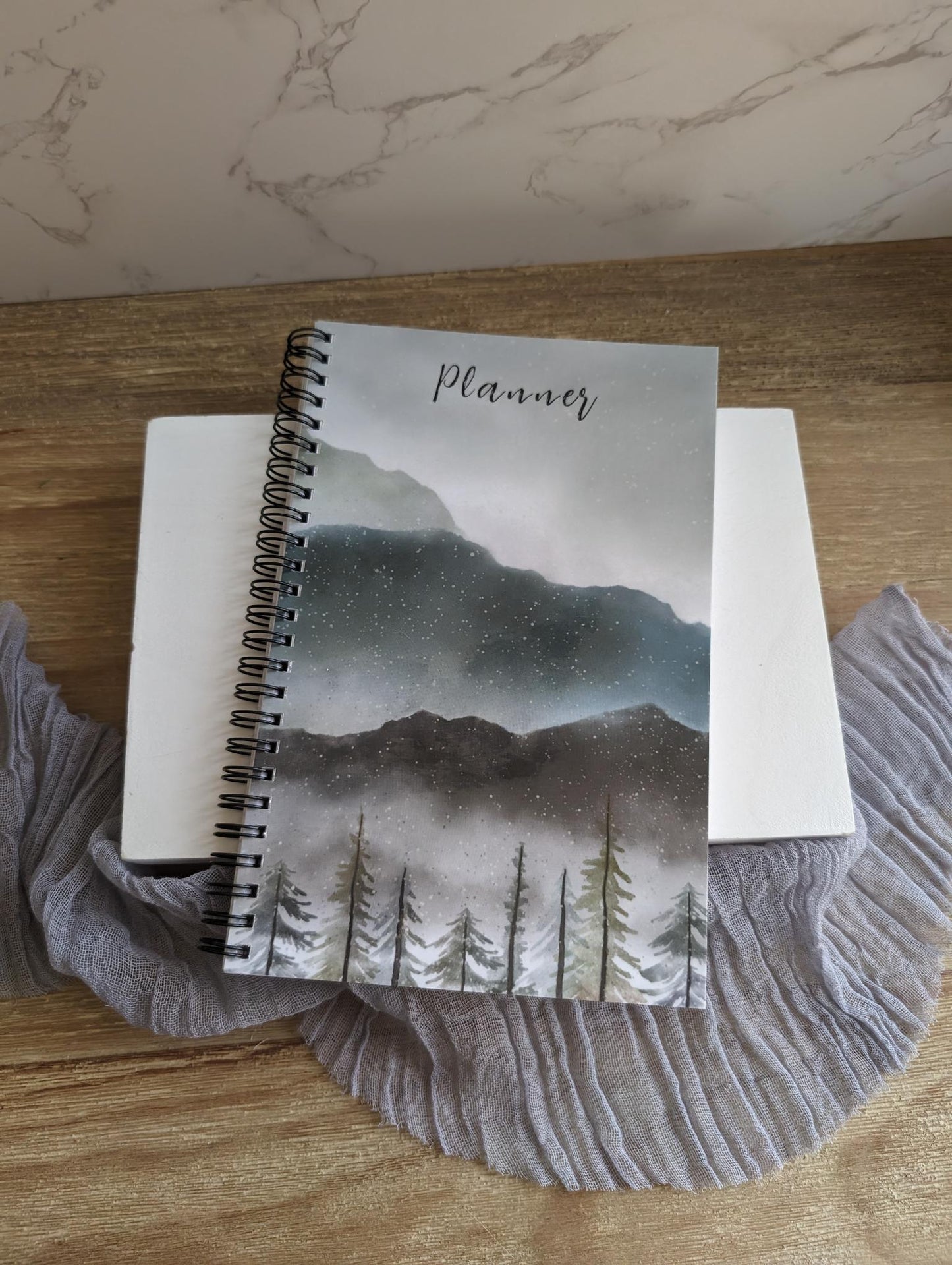 Planner | Annual | 5.5 x 8.5 | Blank dated | Watercolor Design