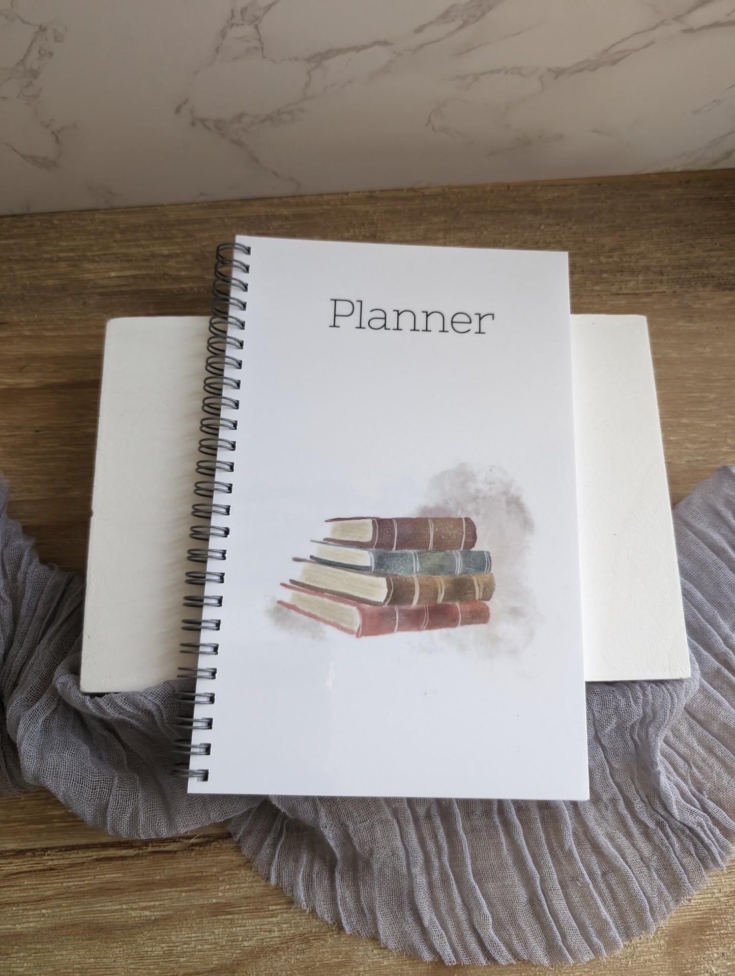 Planner | Annual | 5.5 x 8.5 | Blank dated | Watercolor Design