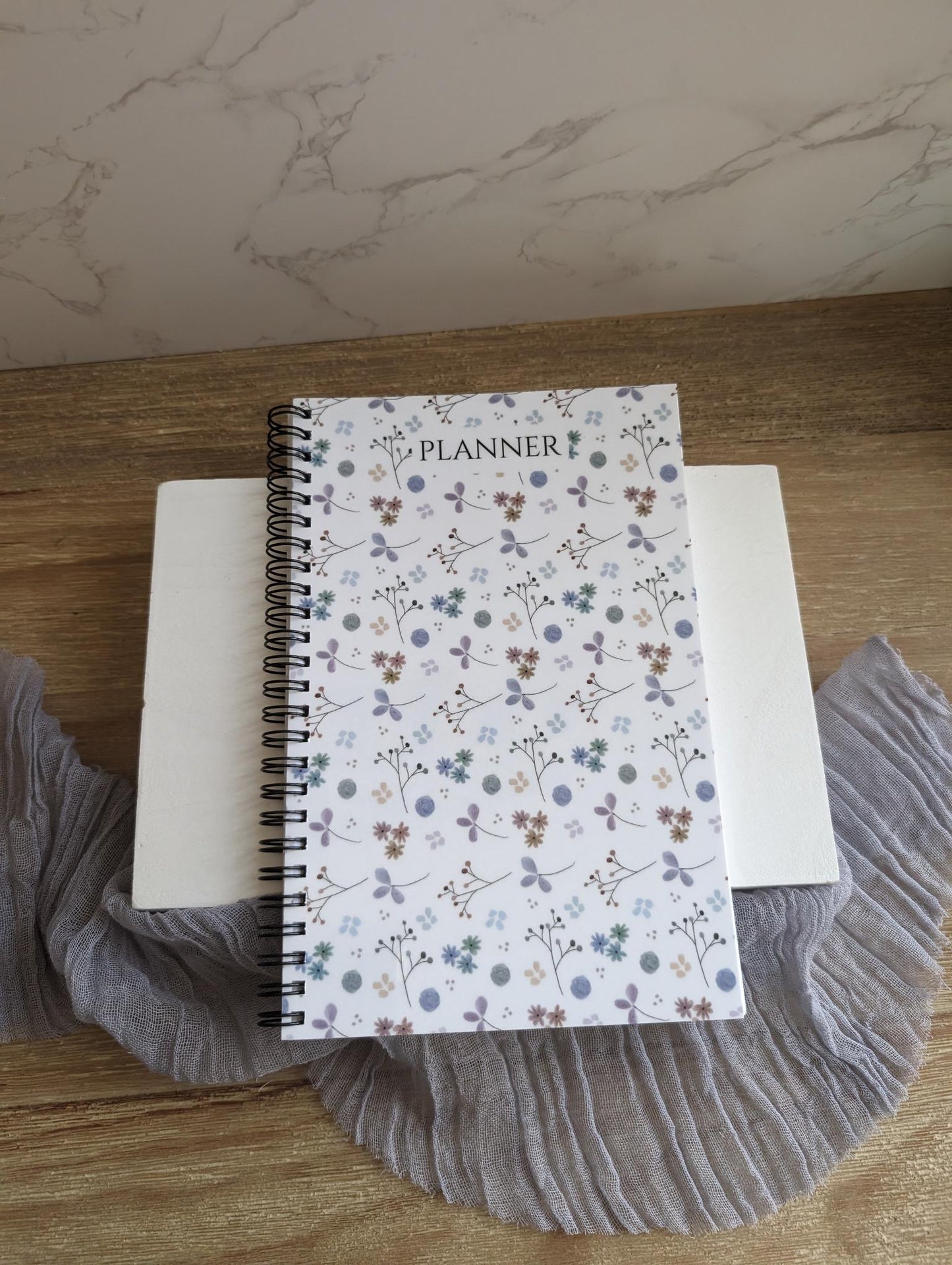 Planner | Annual | 5.5 x 8.5 | Blank dated | Watercolor Design