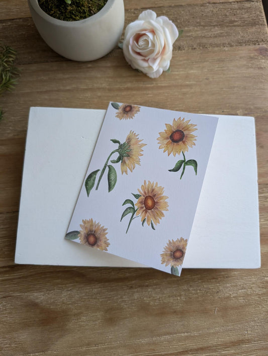 Notecard | Sunflower Collection | Blank | A2 | Watercolor