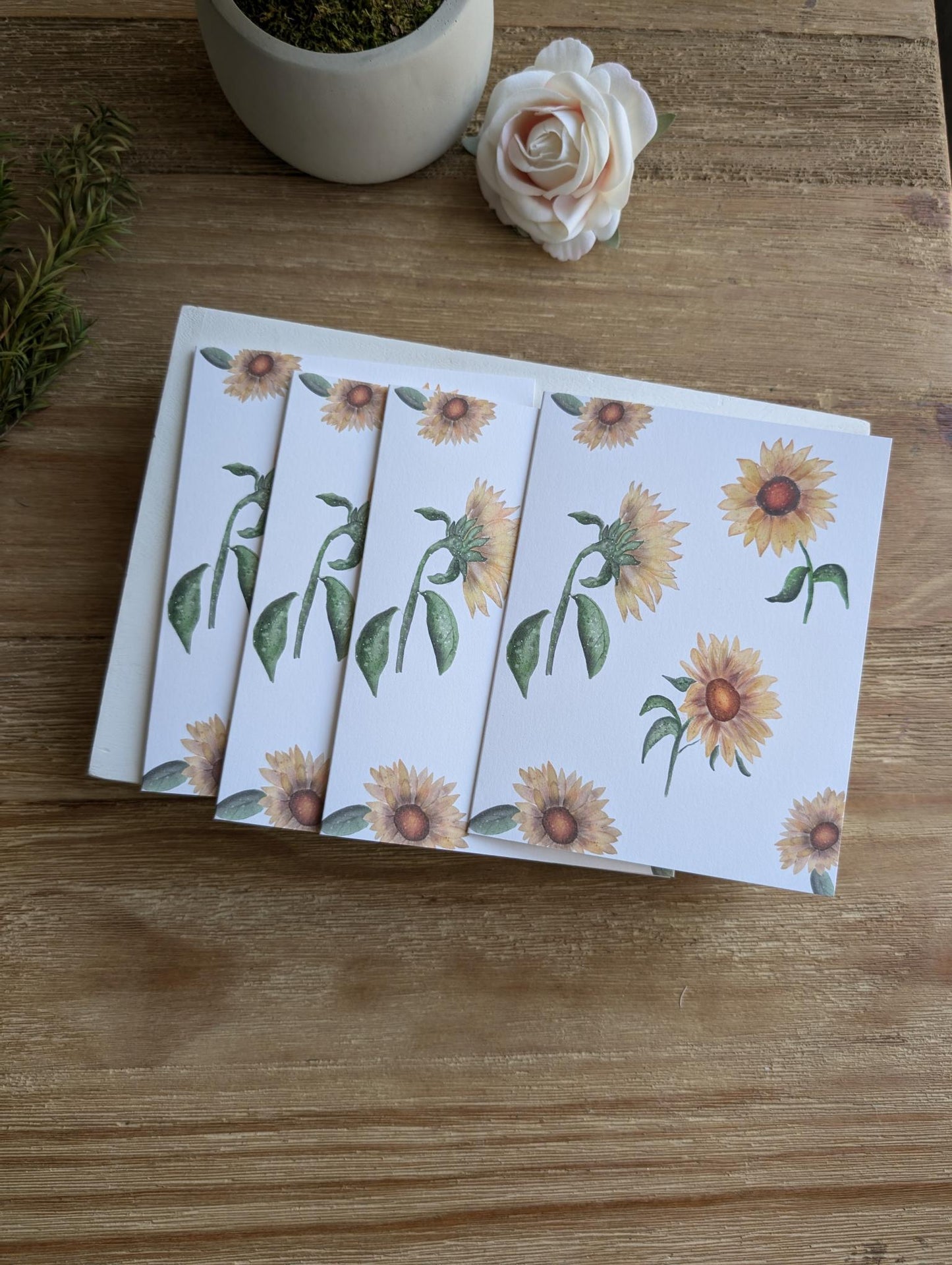 Notecard | Sunflower Collection | Blank | A2 | Watercolor