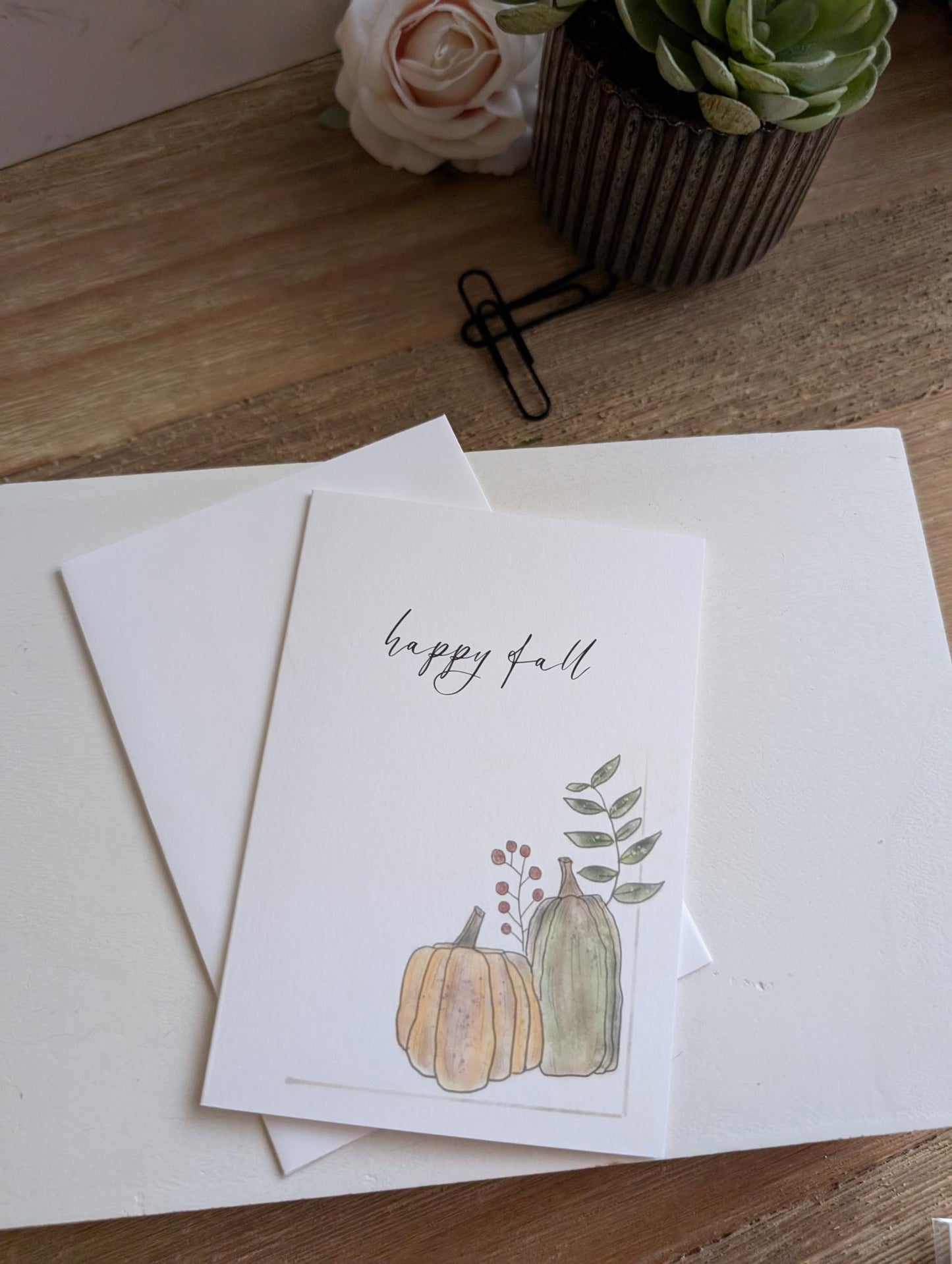 Notecard | Fall Collection | Give Thanks | 5 designs | Watercolor