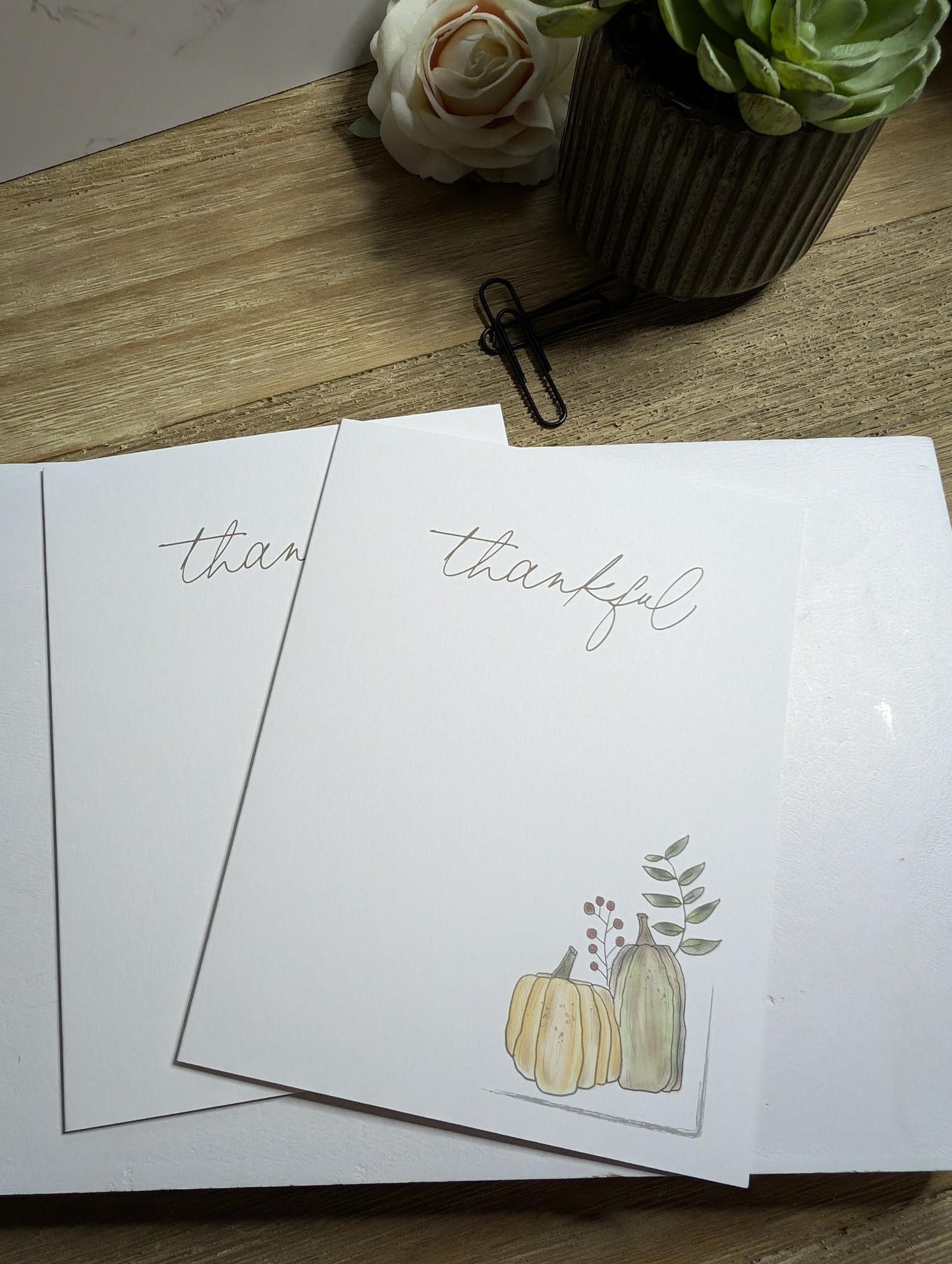 Notecard | Fall Collection | Give Thanks | 5 designs | Watercolor