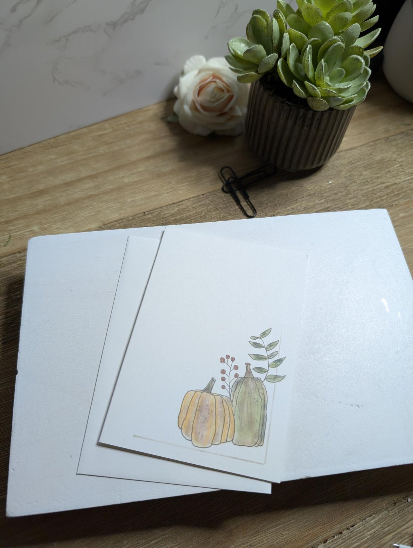 Notecard | Fall Collection | Give Thanks | 5 designs | Watercolor