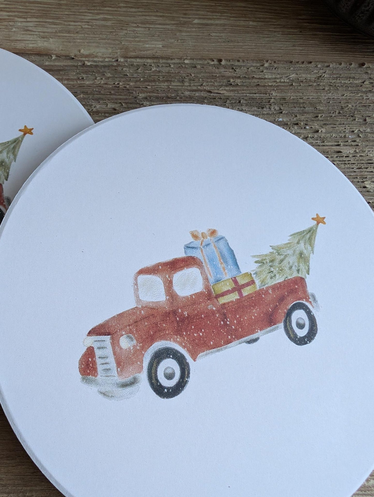 Coaster | Holiday Collection | Ceramic | Round | 4.25"