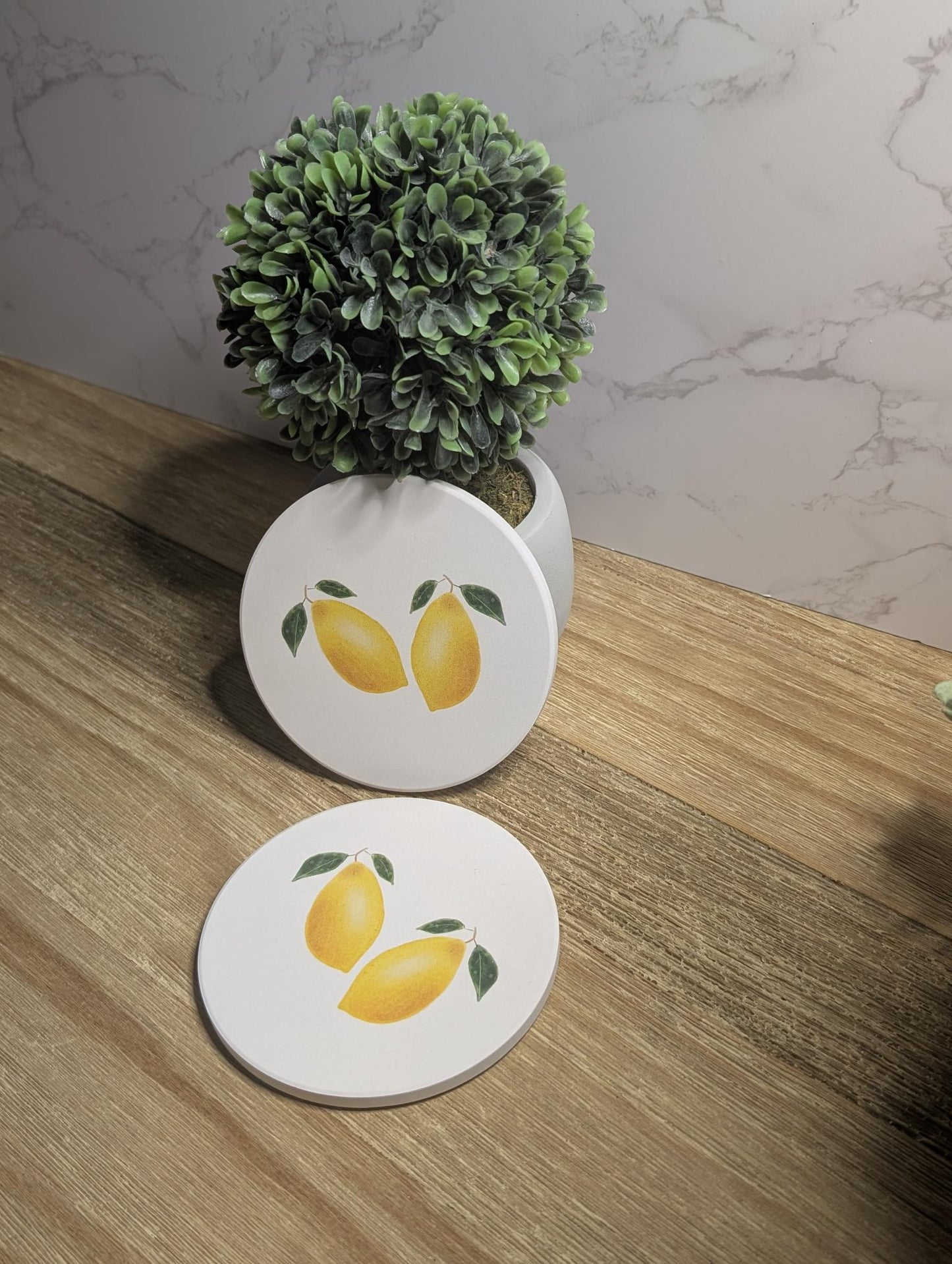 Coaster | Ceramic | Round | 2ct. | Watercolor