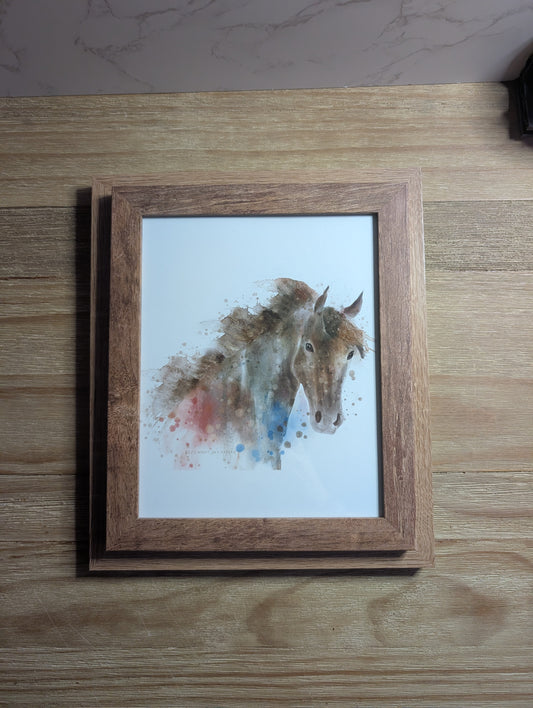 Framed Art | Limited Edition | 8x10 in  | Watercolor Design
