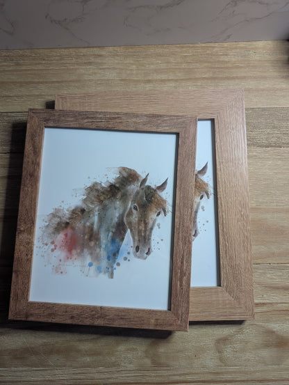Framed Art | Limited Edition | 8x10 in  | Watercolor Design