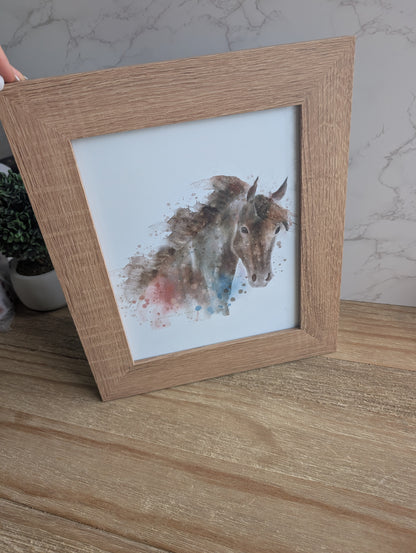 Framed Art | Limited Edition | 8x10 in  | Watercolor Design