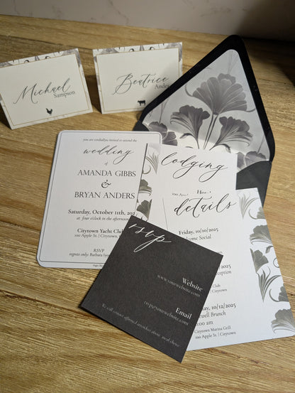 Art Deco Invitation Suite