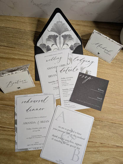 Art Deco Invitation Suite