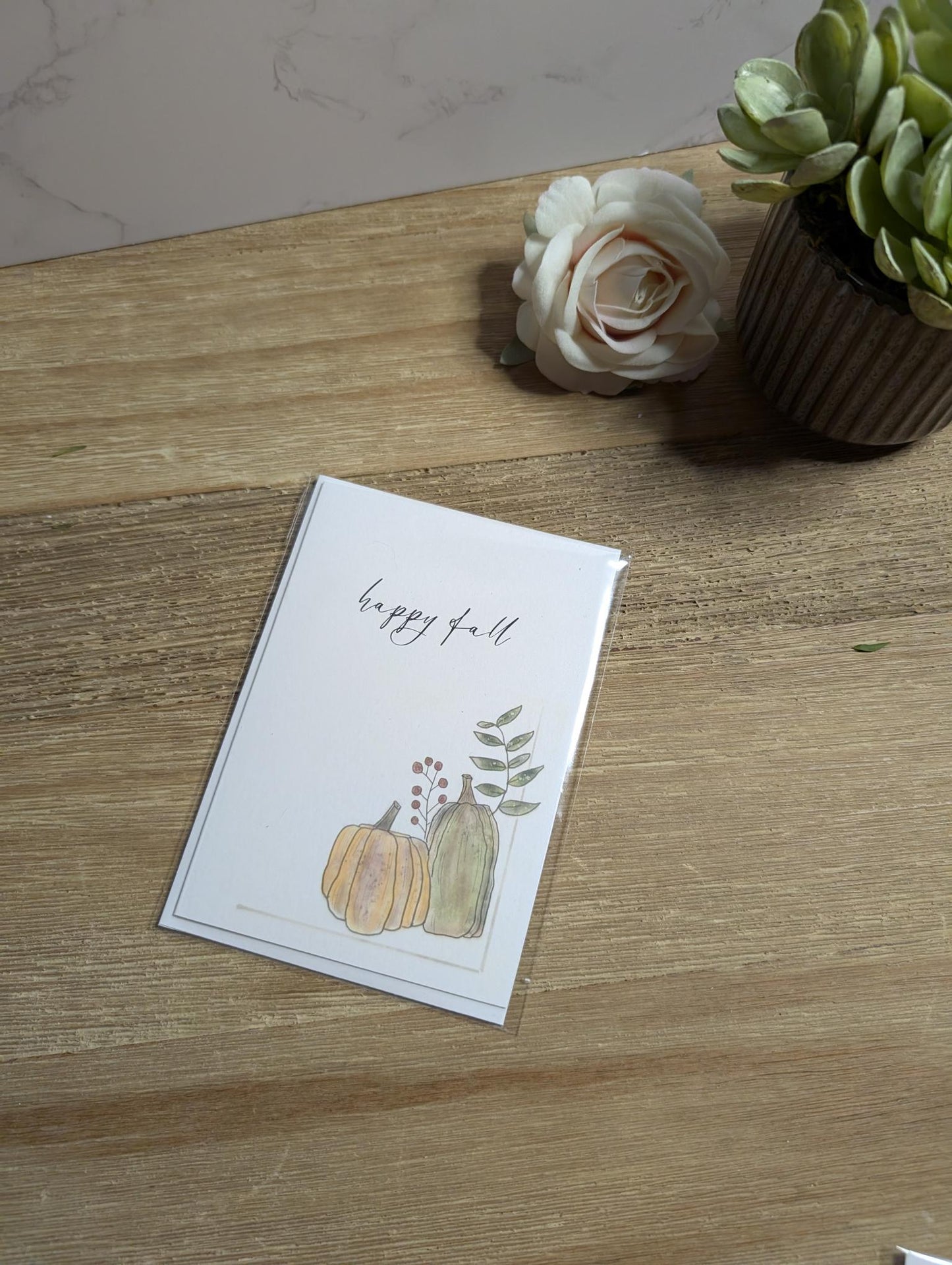 Notecard | Fall Collection | Give Thanks | 5 designs | Watercolor