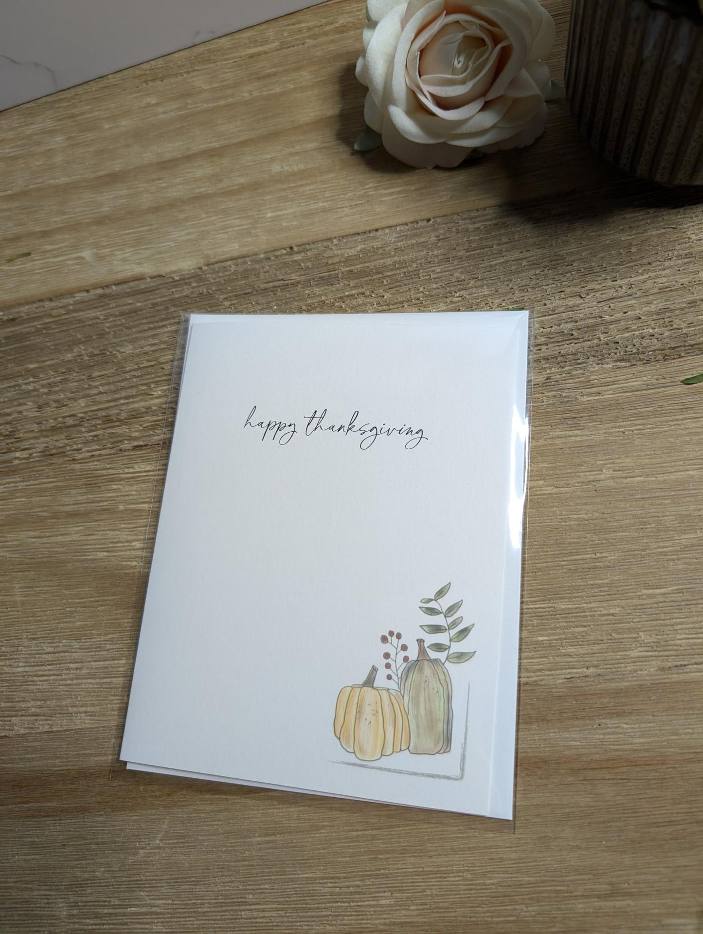 Notecard | Fall Collection | Give Thanks | 5 designs | Watercolor