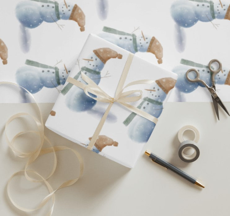 Wrapping Paper Set | Holiday | Watercolor | 3 sheets