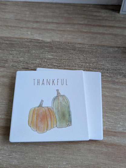 Coaster | Holiday | Ceramic | Square | 2ct. | Watercolor