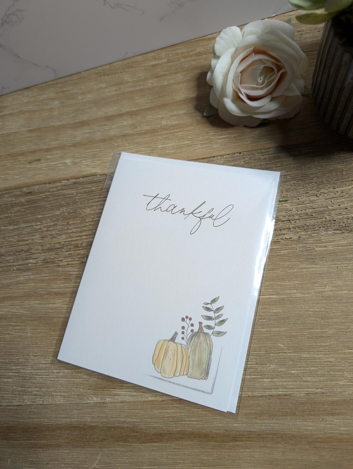 Notecard | Fall Collection | Give Thanks | 5 designs | Watercolor