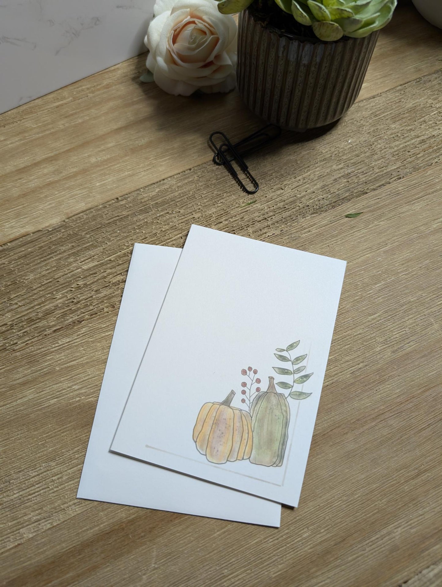 Notecard | Fall Collection | Give Thanks | 5 designs | Watercolor