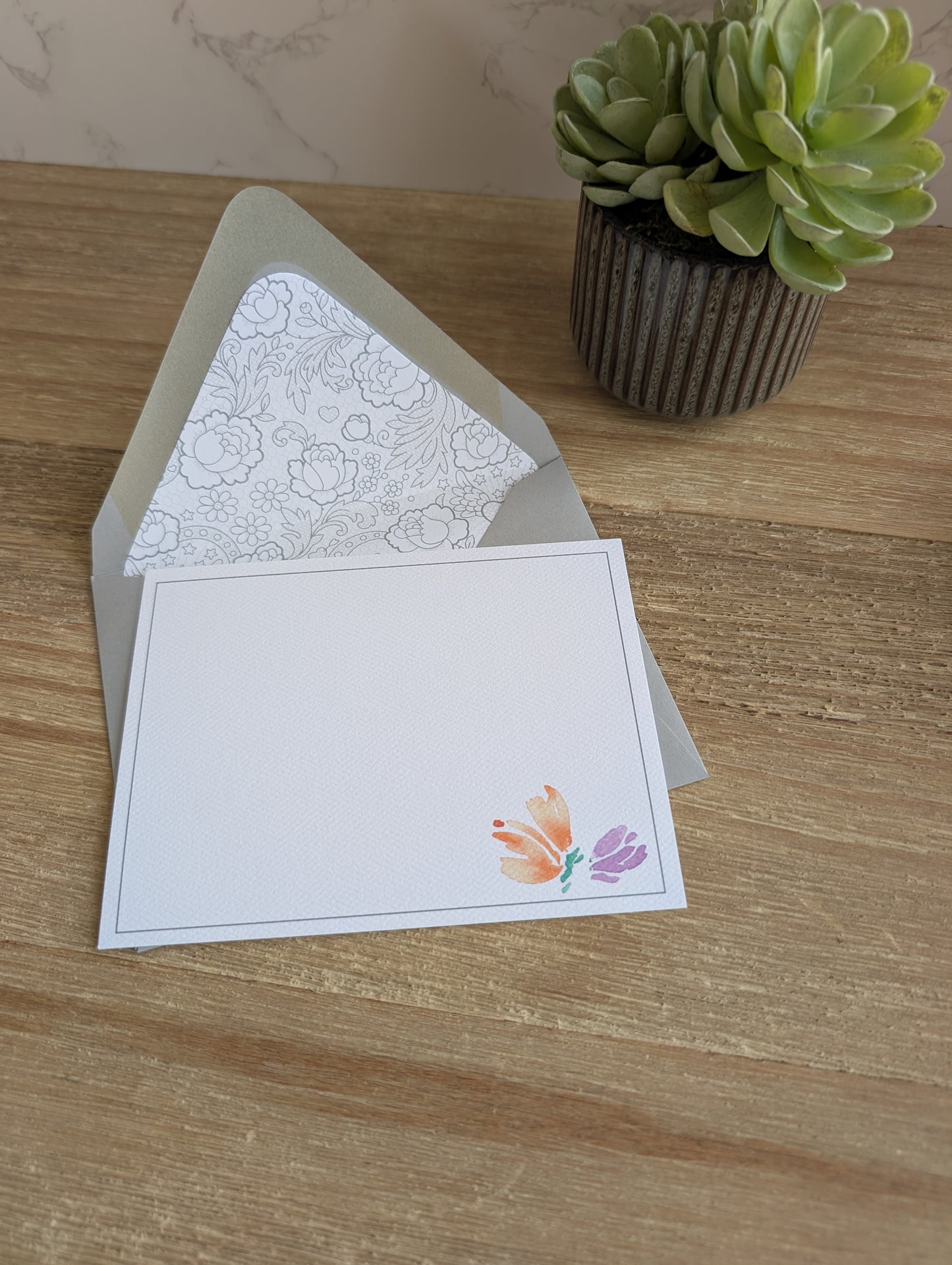 Monogram Card Collection | Lined Envelope | Discontinued