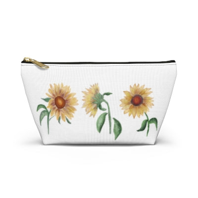 Canvas Pouch | T-Bottom | Zipper | Pencil Case | Hostess Gift | Watercolor Design