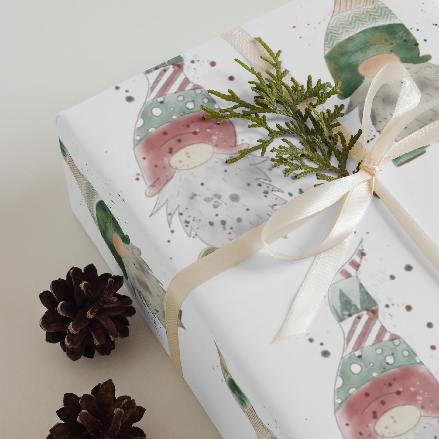 Wrapping Paper Set | Holiday | Watercolor | 3 sheets